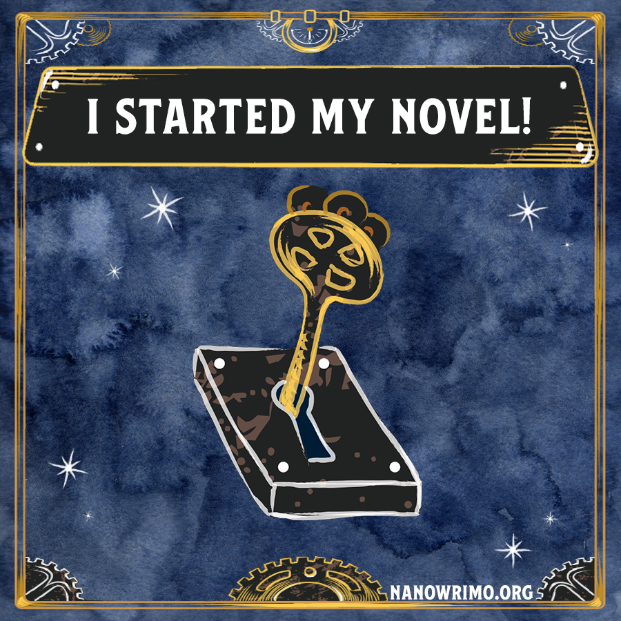 Day 1 writing badge
